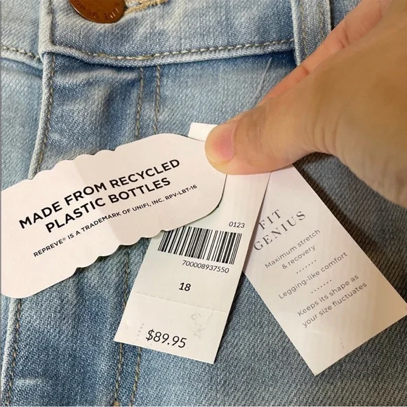 LaneBryant BodyIcon Flex Magic Waistband Curvy Fit Highrise Flare Jeans. 18. NWT - Picture 2 of 12